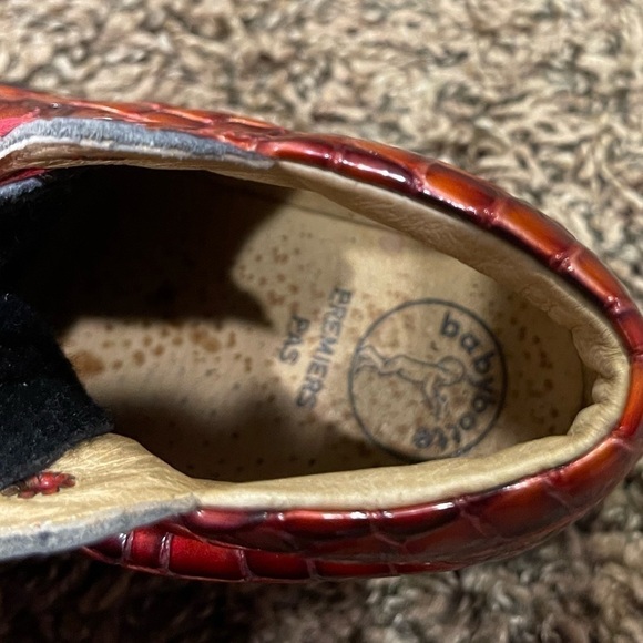 Baby Botte Paten Red Crocodile Leather Lace Up Boot Bootie Sz 26 EU 9.5 US - Picture 8 of 14